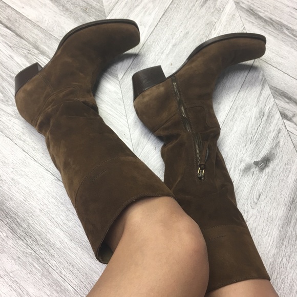 Miu Miu Shoes - Miu Miu Prada | Brown Suede Cowboy Boots Size 10